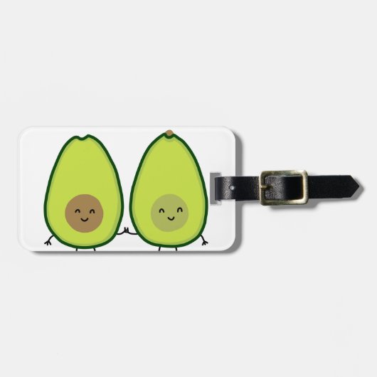Je bent mijn PERFECT HALF, AVOCADO Bagagelabel (Voorkant horizontaal)