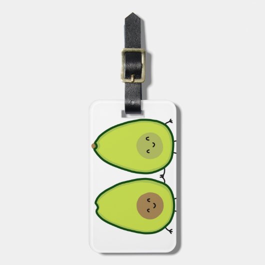 Je bent mijn PERFECT HALF, AVOCADO Bagagelabel (Voorkant verticaal)
