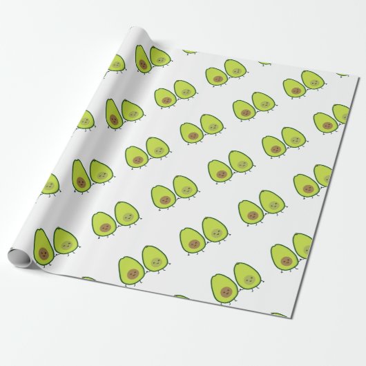 Je bent mijn PERFECT HALF, AVOCADO Cadeaupapier (Uitgerold)