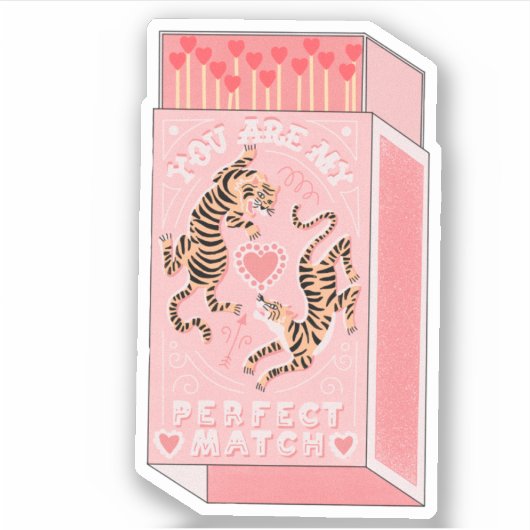 Je bent mijn perfecte maatdoos sticker (Voorkant)