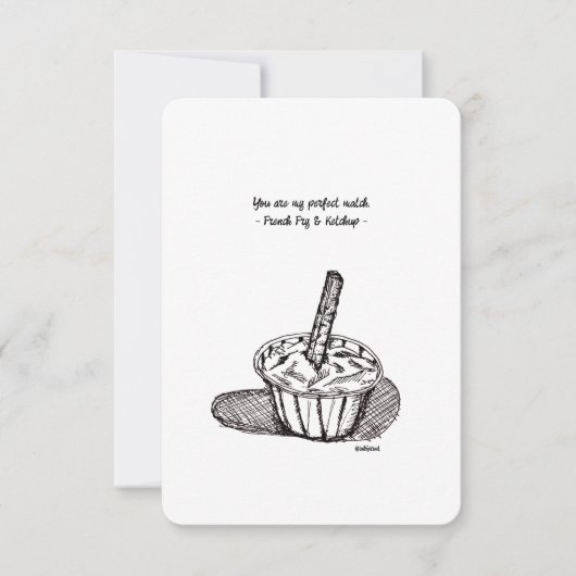 Je bent mijn perfecte maatje, een platte kaart (Voorkant)