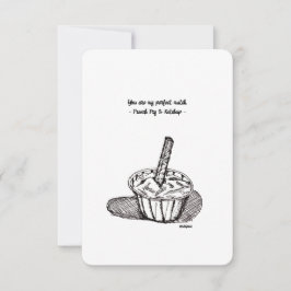 Je bent mijn perfecte maatje, een platte kaart