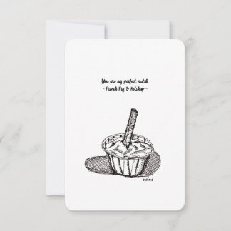 Je bent mijn perfecte maatje, een platte kaart