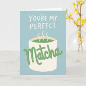 Je bent mijn perfecte Matcha Kaart (Gele Bloem)