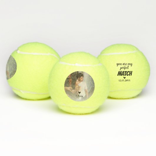 Je bent mijn perfecte wedstrijdfoto tennisballen (Multi)
