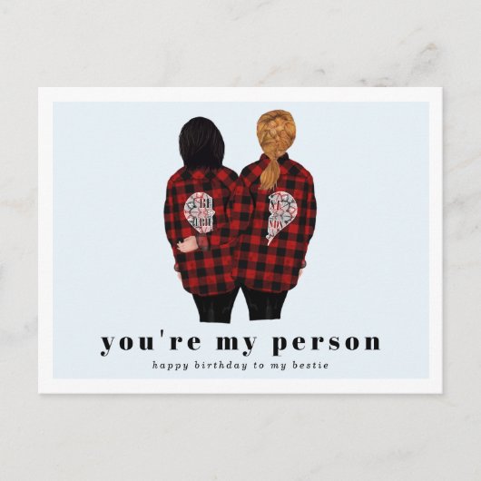 Je bent mijn persoon | Beste vriendschappelijke ve Briefkaart (Voorkant)
