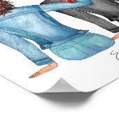 Je bent mijn persoon, Friendship Print, Gift for B Poster (Hoek)