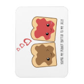 Je bent mijn pindakaas voor mijn Jelly Kawaii Cute Magneet (Verticaal)