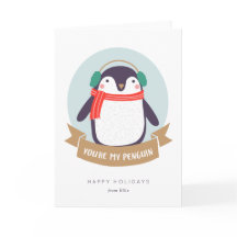 Je bent mijn pinguïn kerstkaart