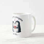 Je bent mijn pinguïn voor het leven paar koffiemok (Voorkant rechts)