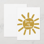 Je bent mijn positieve bevestigende bevestiging va bedankkaart (Voorkant / Achterkant)