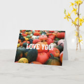 JE BENT MIJN "PUMPKIN FOR LIFE"-LOVE KAART (Gele Bloem)