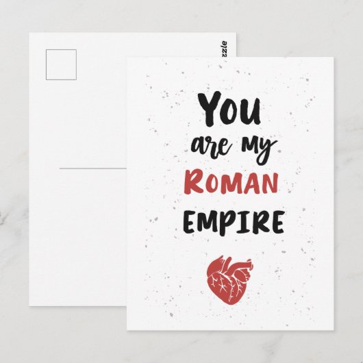 Je bent mijn Romeinse Rijk - anatomie hart - kaart (Voorkant / Achterkant)