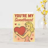 Je bent mijn schatje Valentijnsdag Kaart (Gele Bloem)