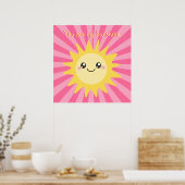 Je bent mijn schattige zon. poster (Keuken)
