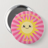 Je bent mijn schattige zon. ronde button 4,0 cm (Voorkant /achterkant)