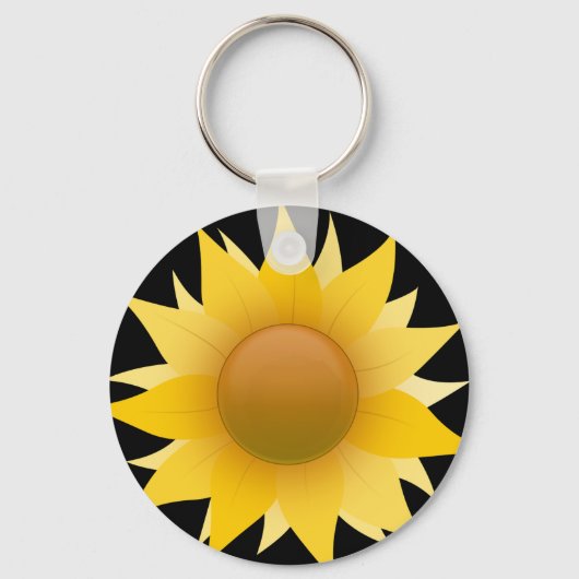 Je bent mijn Sleutelhanger Zonnebloem Button (Voorkant)