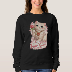 Je bent mijn snor-fecte Valentijn Kat T-shirt – Mo