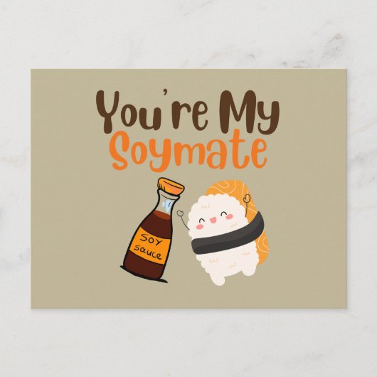 Je bent mijn Soymaat, Soy Briefkaart (Voorkant)