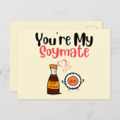 Je bent mijn Soymaat, Soy Briefkaart (Voorkant / Achterkant)