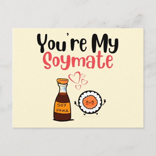 Je bent mijn Soymaat, Soy Briefkaart (Voorkant)