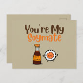 Je bent mijn Soymaat, Soy Briefkaart (Voorkant / Achterkant)