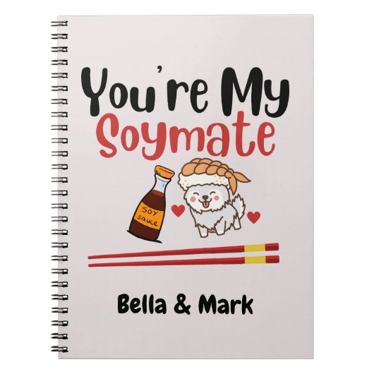 Je bent mijn Soymaat, Soy Notitieboek (Voorkant)