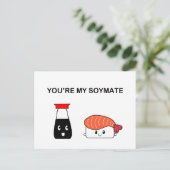 Je bent mijn soymaat suziethesushi briefkaart (Staand voorkant)