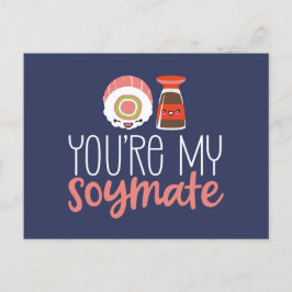 Je bent mijn Soymate Cute Pun Funny Valentijnsdag Briefkaart