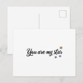 Je bent mijn ster briefkaart (Voorkant / Achterkant)