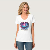 Je bent mijn stralende ster Cosmic Heart Design T-shirt (Voorkant volledig)