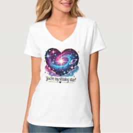 Je bent mijn stralende ster Cosmic Heart Design T-shirt