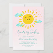 Je bent mijn Sunshine 1e verjaardagsfeestje Kaart (Voorkant)