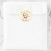 Je bent mijn Sunshine Baby Announement. Ronde Sticker (Tas)
