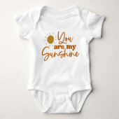 Je bent mijn Sunshine Baby Bodysuit. Romper (Voorkant)