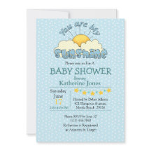 Je bent mijn Sunshine Baby Boy Shower-uitnodiging