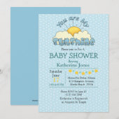 Je bent mijn Sunshine Baby Boy Shower-uitnodiging Kaart (Voorkant / Achterkant)