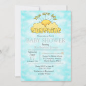 Je bent mijn Sunshine Baby Nuetral Shower-uitnodig Kaart (Voorkant)