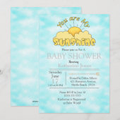 Je bent mijn Sunshine Baby Nuetral Shower-uitnodig Kaart (Voorkant / Achterkant)