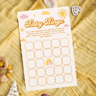 Je bent mijn Sunshine Baby shower Baby Bingo spel