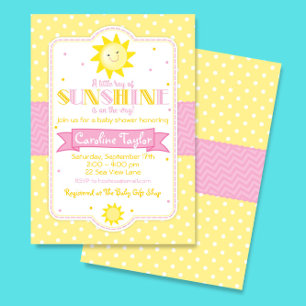 Je bent mijn Sunshine Baby shower Invitation Kaart