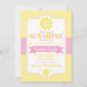 Je bent mijn Sunshine Baby shower Invitation Kaart (Voorkant)