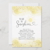 Je bent mijn Sunshine Baby shower Kaart (Voorkant)