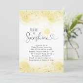 Je bent mijn Sunshine Baby shower Kaart (Staand voorkant)