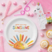 Je bent mijn Sunshine Baby shower Papieren Bordje (Feest)
