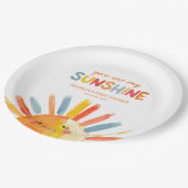 Je bent mijn Sunshine Baby shower Papieren Bordje (Gekanteld)