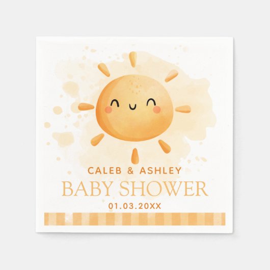 Je bent mijn Sunshine Baby shower Papiers Servet (Voorkant)