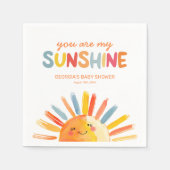 Je bent mijn Sunshine Baby shower Servet (Voorkant)