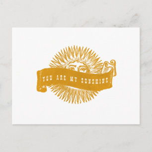 Je bent mijn Sunshine  Banner Art Briefkaart
