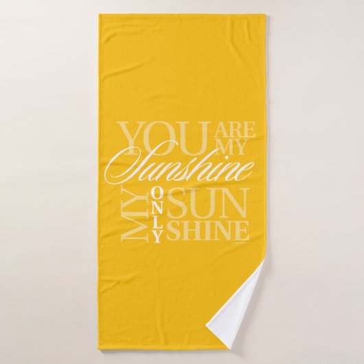 Je bent mijn Sunshine Bath Towel Set Badhanddoek (Badhanddoek)